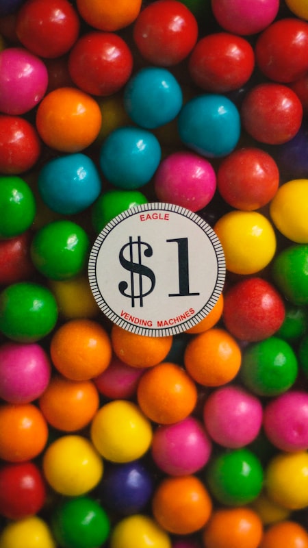 assorted-color candies