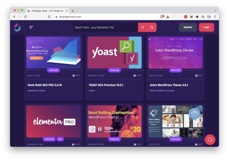 All of these (stolen) WordPress themes & plugins for $9 month